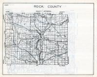 Rock County Map, Wisconsin State Atlas 1933c